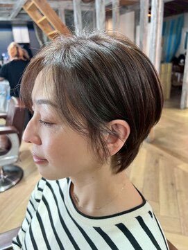 ナナナ パレナ 宝塚店(nanana parena) 白髪カバーデザインカラー×大人可愛い小顔ショート×艶髪ケア