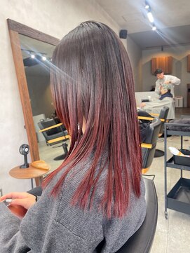 リアン(lien) グラデーションカラー×チェリーレッド