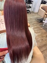 フレイムス ヘアアンドリラックス 大宮東口店(Frames)&nbsp;カシスピンク×ブリーチ無しデザイン