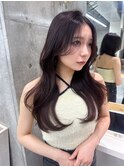 イメチェンヘアスタイル小顔に見せるヘアココアベージュ