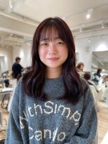 カナージュ(Canage) 暗めカラーピンクカラーセミロング