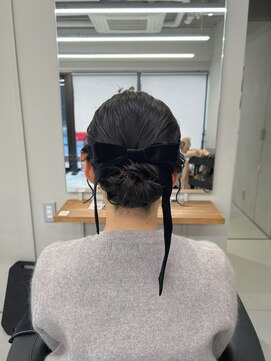 大人可愛いゆるっとシニヨン【清板】