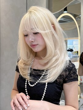 ロンドリメゾン 原宿(Lond re Maison.) チャコール/オリーブグレー/レイヤーカット小顔顔周り韓国原宿