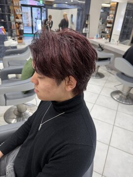 アース 高田馬場店(HAIR&MAKE EARTH) ダークチェリー×波ウェーブ