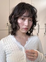 ロンドアンメゾン 原宿(Lond un Maison.)&nbsp;オリーブグレー/韓国風巻き/レイヤーカット/くすみベージュ/原宿