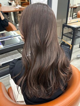 ブラウンカラー*ロングレイヤーカット*髪質改善トリートメント