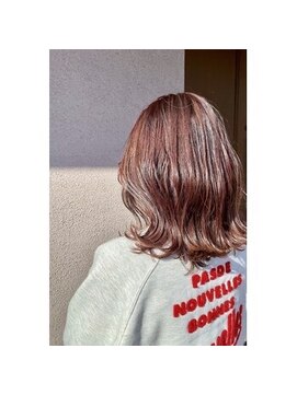 ダム(DaM) ピンクヘア カシスピンク 外はね