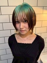 ベレーザ 渋谷(BELEZA)&nbsp;18017ルーツカラーミディアムレイヤーハッシュボブエンドカラー