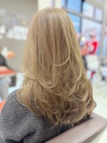 ウィル 野田阪神店(WiLL) 柔らかく動くミディアムレイヤー × 透け感ベージュ