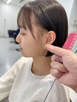 レア 新越谷(LEA)&nbsp;切りっぱなしボブエアリーロング美髪ピンクブラウン