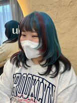 ウリ 横浜(uli)&nbsp;フェイスレイヤーカット×デザインカラー