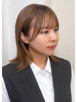 ヘアーサロンアンク(hair salon anc)&nbsp;シースルーバンク・ヘーゼルブラウン