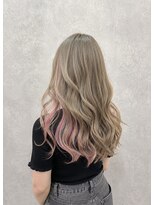 エニル 春日部店(enil)&nbsp;◎ナチュラルベージュブロンド×ピンクインナーカラー◎