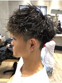 ツイストスパイラルパーマ/スパイキーショート/ツーブロック