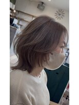 ブランチ(branch)&nbsp;【顔周りウルフ×柔らかグレージュ】