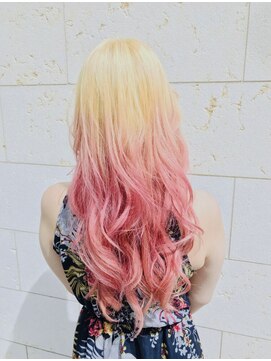 アグラン 梅田本店(a Gland) シャンパンピンクグラデーションカラー