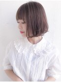 ゆるボブ×やわらかベージュ
