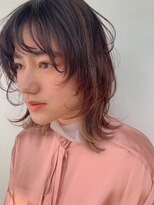 ナル(nalu.)&nbsp;ウルフカット / ハイライトカラー / くすみベージュ