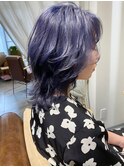 レイヤーたっぷりのウルフカット ビフォー&アフター