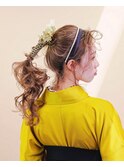 ヘアセット ポニーテール 卒業式
