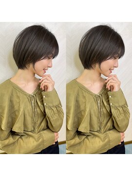 ロンド ストラーダ 心斎橋(Lond strada) ショート×ハイライト白髪ぼかし×シルキーベージュ[心斎橋]