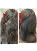 縮毛矯正でストレートヘアに☆