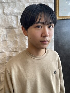 メンズシースルーバング