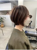 ハイライトカラーミルクティーベージュケアブリーチダブルカラー