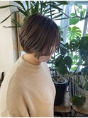 ベージュショート白髪ぼかし対応