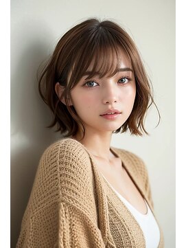 アオヘアーガーデン(ao hair garden) フェミニンニュアンスボブ