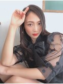 20代30代40代大人かわいいストレートスタイル◎ダークグレージュ