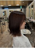 ショートから伸ばしかけもかわいい(^^)宮崎/透明感カラー/外ハネ
