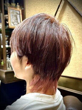 ヒロギンザ 池袋 サンシャイン通り店(HIRO GINZA) ピンクメッシュ　マッシュウルフ　メンズウルフハイライト　池袋