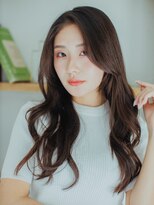 ブール 千歳烏山(bool)&nbsp;顔まわりレイヤー巻き髪スタイル