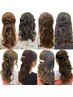 【AKANE指名限定】ハーフアップヘアセット￥4550（指名料含む）