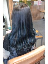 ポタム 東中野(potamu)&nbsp;黒髪からの寒色系グラデーションカラー