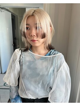 ウル(U’ru) White beige × black