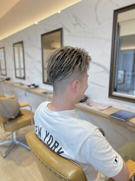 ラポールヘアー(rapport hair) ツーブロック×ブリーチメッシュ*