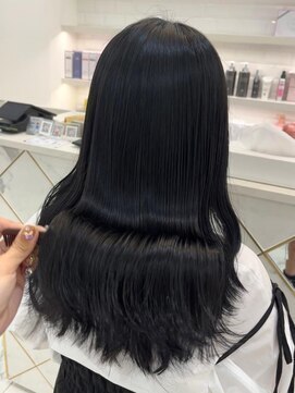 リルミー ミュエナ 大須 矢場町(Lilme myuena) 透明感のあるブルーブラック*まゆ