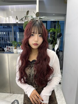 ヴァイス 新宿店(VAICE) 伸ばしかけの方におすすめボルドーカラー