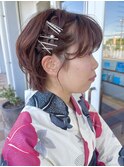 【ルチュラ折戸】ショートヘアアレンジ×浴衣