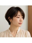 美フォルムナチュラルショートボブ　20代 30代 40代 50代 60代