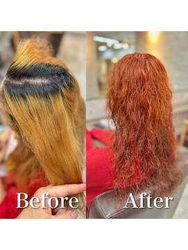 ファン 竹ノ塚店(F.U.N) 白髪ぼかし(オレンジ)白髪キレイにマイナス10歳