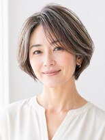 アルトル 池袋2nd(altru) ◇大人40代50代60代ショートボブ丸みショート白髪ぼかし