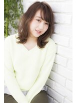 アジールヘア 所沢プロペ通り店(agir hair)&nbsp;大人かわいい無造作ウェーブミディ【所沢】