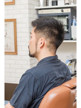 ヘアージャンティ(HAIR GENTIL) メンズ ベリーショート 【 アップバング × ビジカジ 】