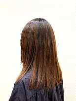 クオリス 上福岡店(QUALIS)&nbsp;ナチュラルストレート/縮毛矯正/ロング/ナチュラルブラウン/30代