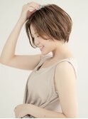 ボブ/カーキグレージュ/マッシュショート/大人かわいい[新宿駅]