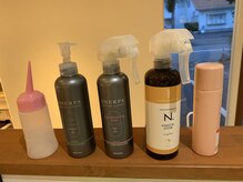 髪を出来るだけ痛ませない徹底した、前処理　後処理☆