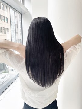 エアー 銀座(air) ★岡田有加★20代30代/透明感暗髪カラー【ダークグレージュ】